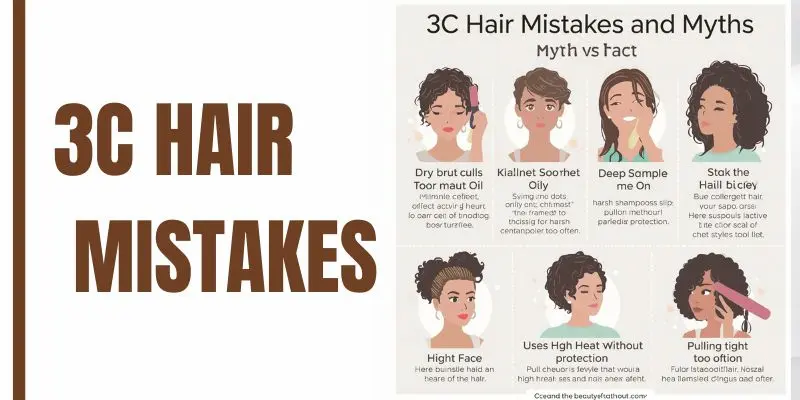 3C Hair Mistakes And Myths Infographic For Frizz Breakage And Buildup