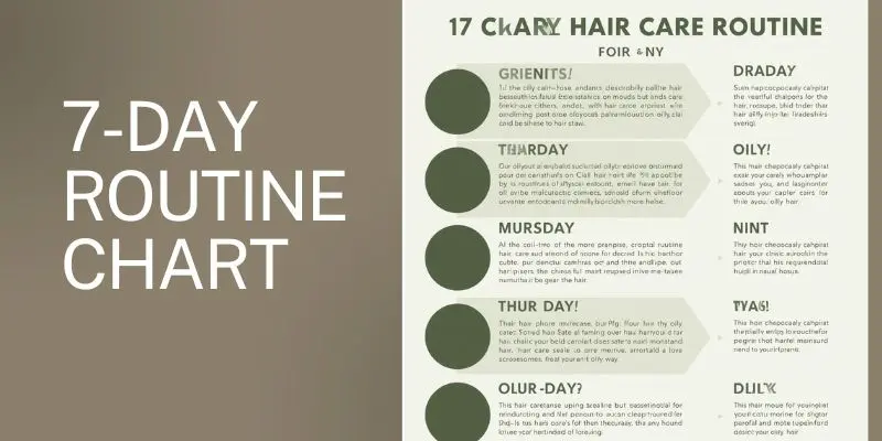 7-Day Hair Care Routine For Oily Hair Infographic

