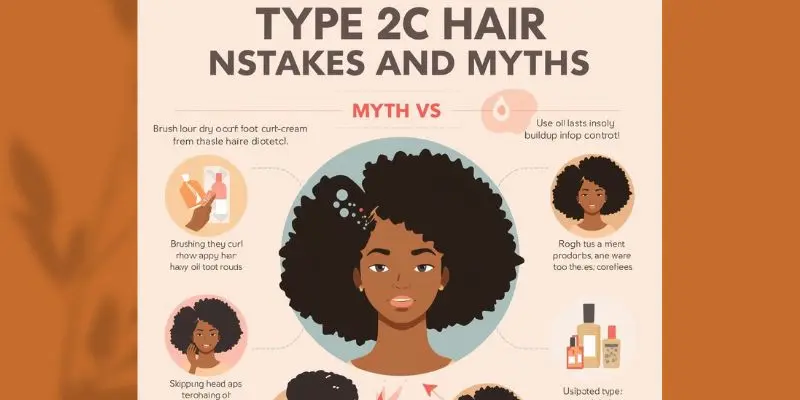 Type 2C Hair Mistakes And Myths Infographic