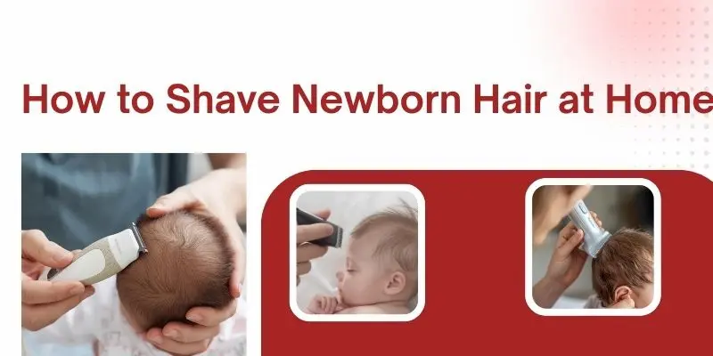 Parent Using A Baby-Safe Trimmer To Cut Newborn'S Hair