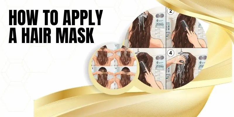 How To Apply A Hair Mask Step-By-Step Hair Mask Application From Mid-Lengths To Ends Using A Wide-Tooth Comb