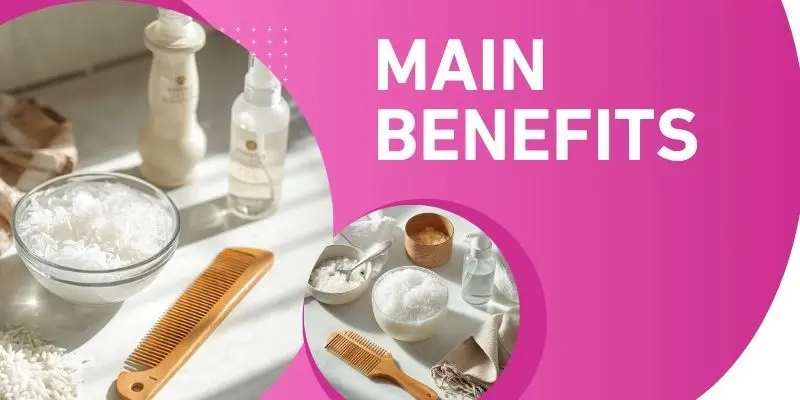 Benefits Of Rice Water For Hair With Rice Water Rinse And Healthy Hair Care Items