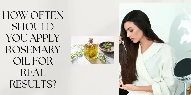 Weekly rosemary oil application chart for consistent hair growth and stronger strands.