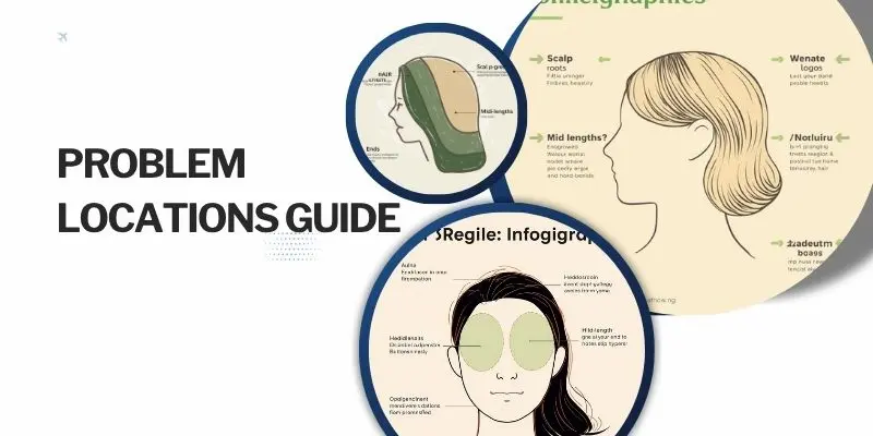 Problem Locations Guide Hair Problem Locations Guide Showing Scalp, Roots, Lengths, And Ends