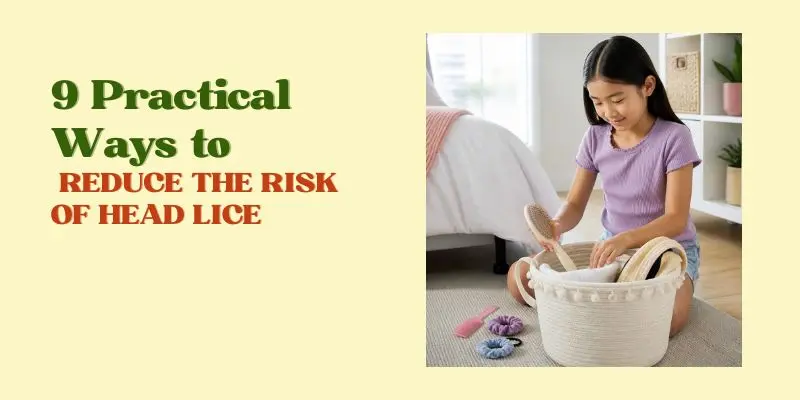 Child Keeping Personal Hairbrush And Hair Accessories Separate To Help Reduce The Risk Of Head Lice