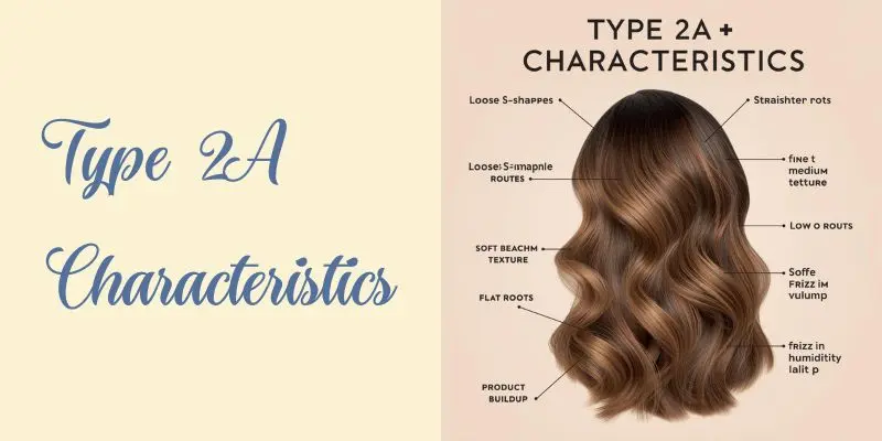 Type 2A Hair Characteristics With Loose Waves Flat Roots And Frizz