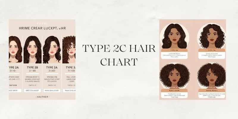 Type 2A Vs 2B Vs 2C Vs 3A Hair Comparison Chart
