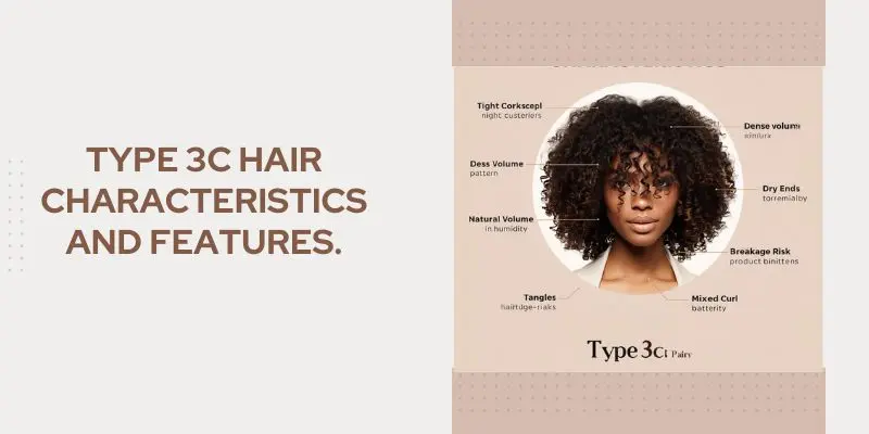 Type 3C Hair Characteristics With Tight Curls Frizz Shrinkage And Dry Ends