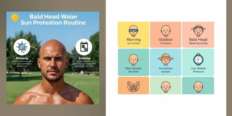 Untitled Design 4 Bald Head Sun Protection Daily Routine Infographic