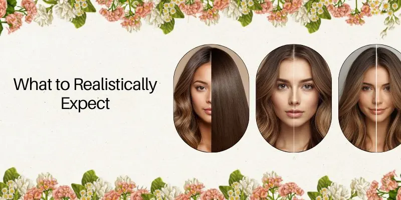 What To Realistically Before And After Results Of Using A Hair Mask For Split Ends Showing Smoother Healthier Ends